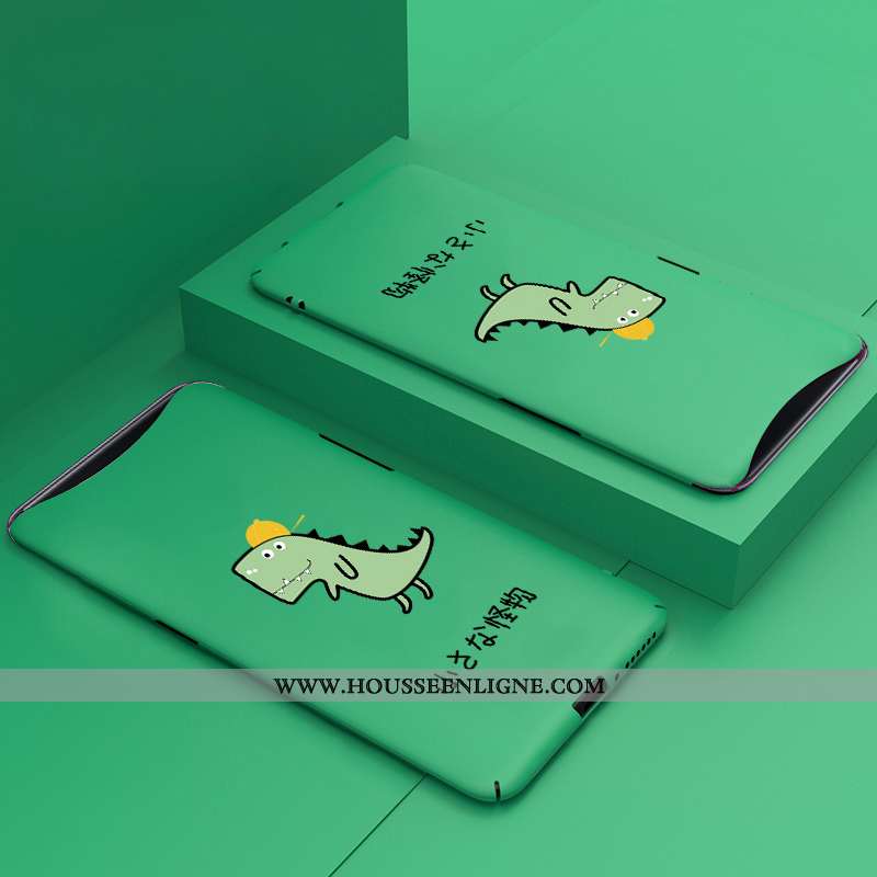 Étui Oppo Find X Dessin Animé Tendance Délavé En Daim Coque Bleu Téléphone Portable Personnalité