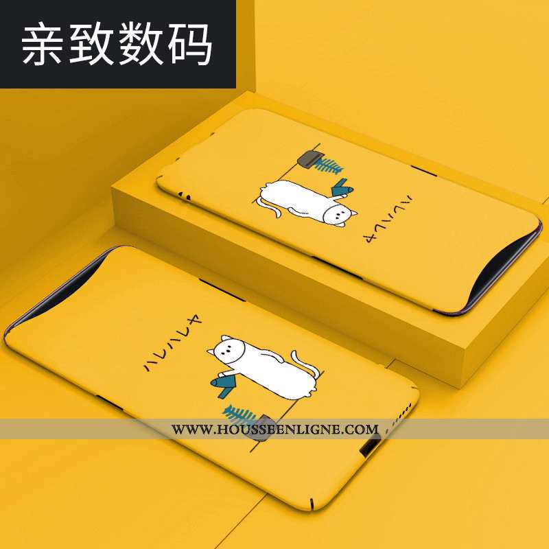 Étui Oppo Find X Dessin Animé Tendance Délavé En Daim Coque Bleu Téléphone Portable Personnalité