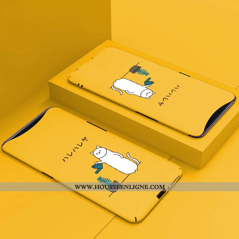 Étui Oppo Find X Délavé En Daim Personnalité Rouge Dessin Animé Créatif Téléphone Portable Protectio
