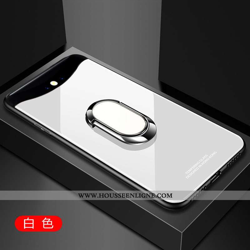 Étui Oppo Find X Protection Verre Téléphone Portable Difficile Simple Incassable Blanche