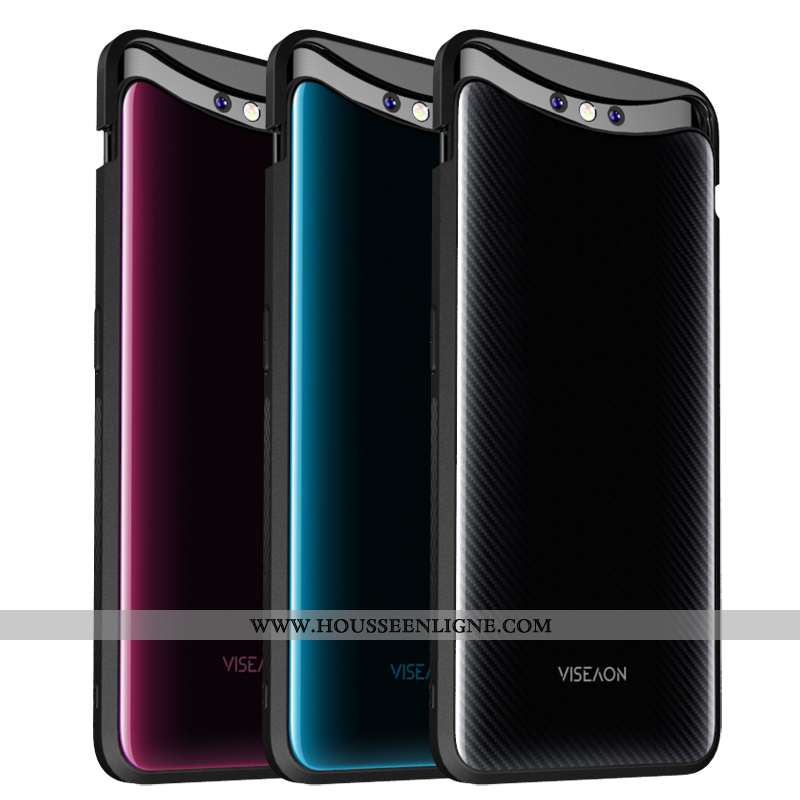 Étui Oppo Find X Tendance Légère Fluide Doux Incassable Ultra Tout Compris Haute Noir