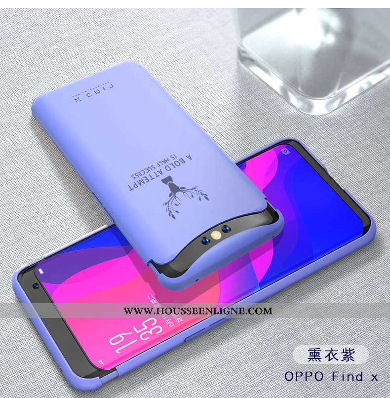Étui Oppo Find X Tendance Légère Nouveau Amoureux Créatif Magnétisme Délavé En Daim Verte