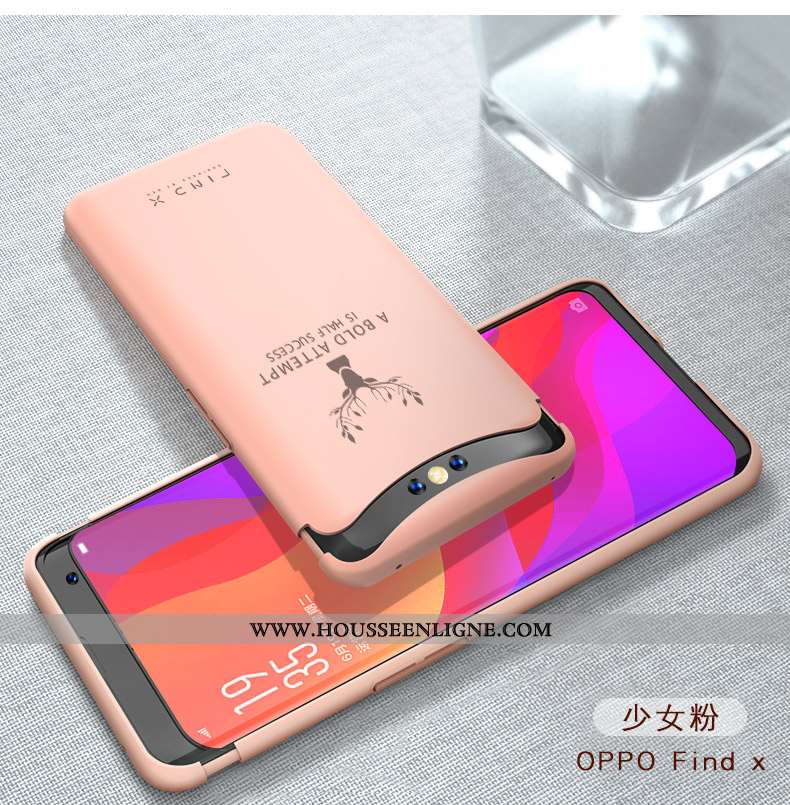 Étui Oppo Find X Tendance Légère Nouveau Amoureux Créatif Magnétisme Délavé En Daim Verte