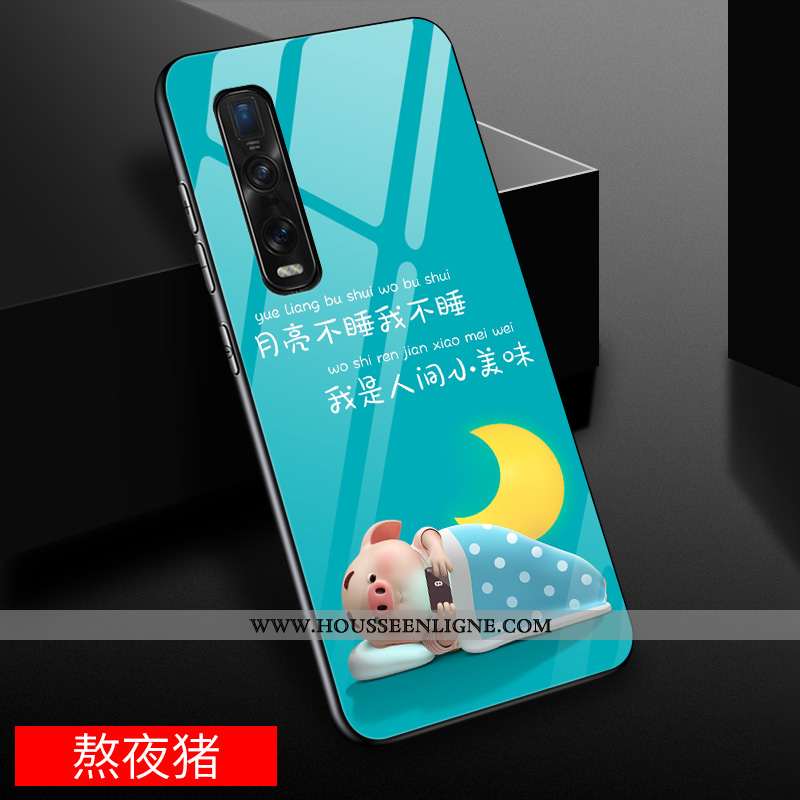 Étui Oppo Find X2 Pro Créatif Dessin Animé Incassable Miroir Tout Compris Personnalité Difficile Jau