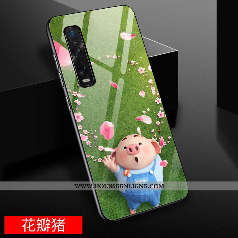 Étui Oppo Find X2 Pro Créatif Dessin Animé Incassable Miroir Tout Compris Personnalité Difficile Jau