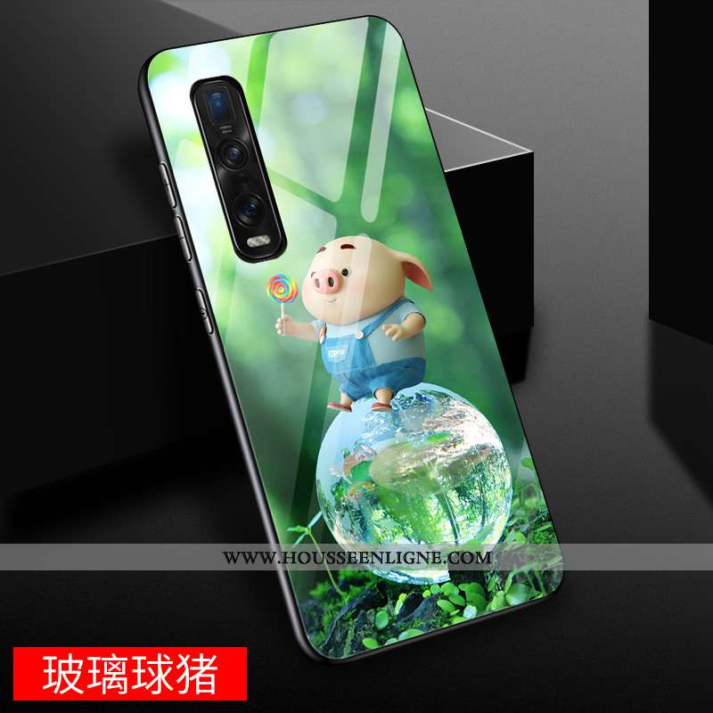 Étui Oppo Find X2 Pro Créatif Dessin Animé Incassable Miroir Tout Compris Personnalité Difficile Jau