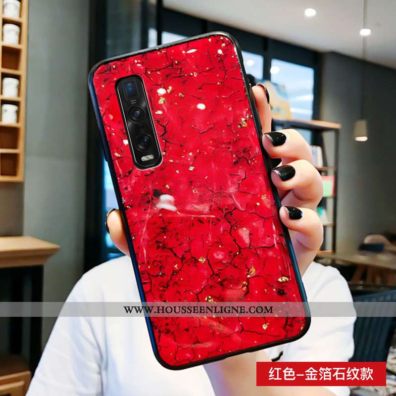 Étui Oppo Find X2 Pro Fluide Doux Silicone Mode Verre Protection Tendance Violet