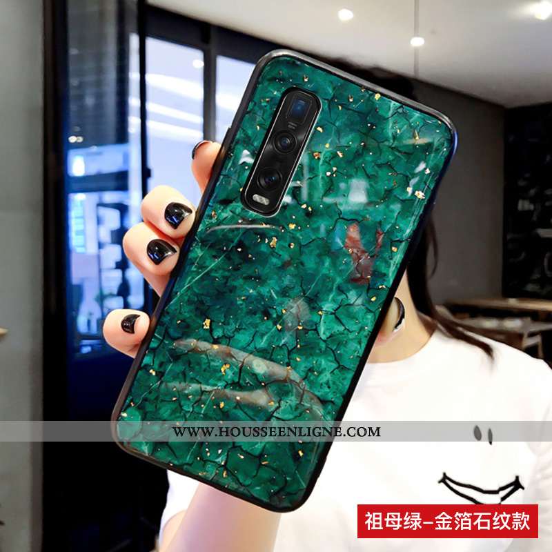 Étui Oppo Find X2 Pro Fluide Doux Silicone Mode Verre Protection Tendance Violet