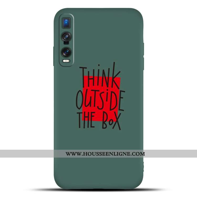 Étui Oppo Find X2 Pro Fluide Doux Silicone Téléphone Portable Membrane Vert Tempérer Verte
