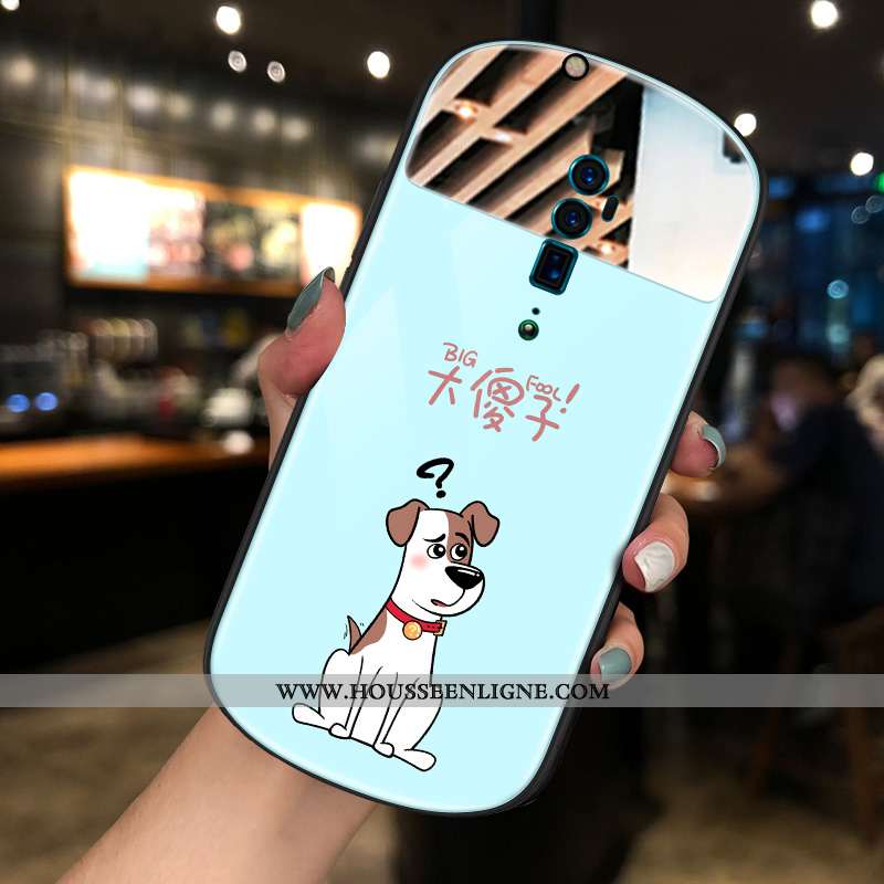 Étui Oppo Reno 10x Zoom Charmant Tendance Coque Rond Rose Dessin Animé Amoureux