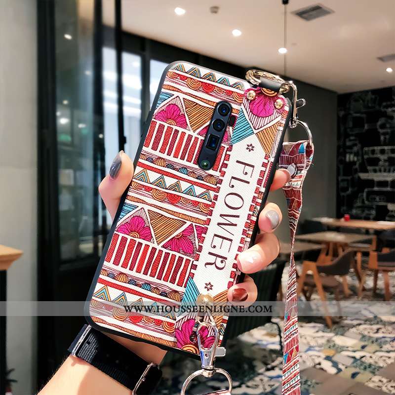 Étui Oppo Reno 10x Zoom Ornements Suspendus Fluide Doux Support Téléphone Portable Haute Ethnique Ro