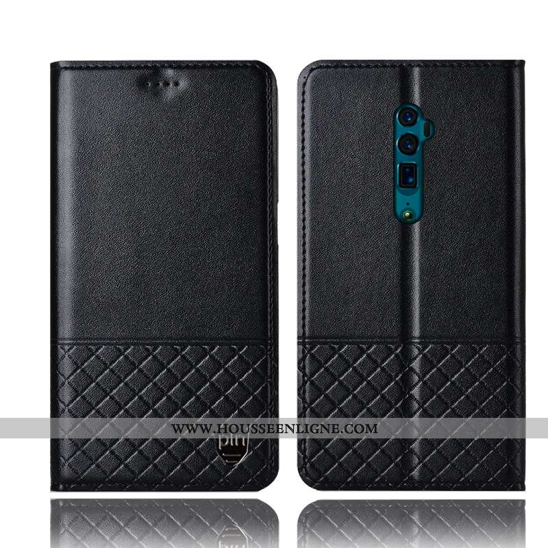 Étui Oppo Reno 10x Zoom Protection Cuir Véritable Coque Incassable Tout Compris Téléphone Portable N