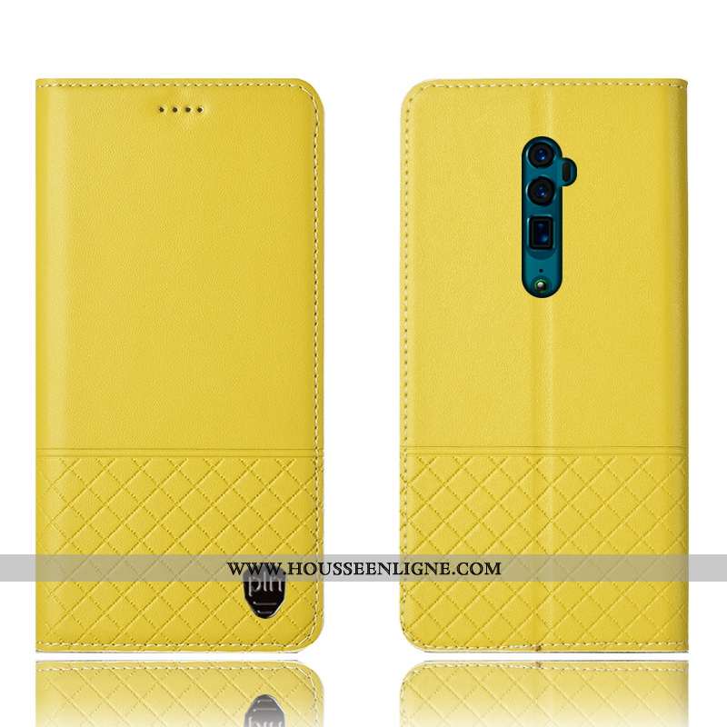 Étui Oppo Reno 10x Zoom Protection Cuir Véritable Coque Incassable Tout Compris Téléphone Portable N