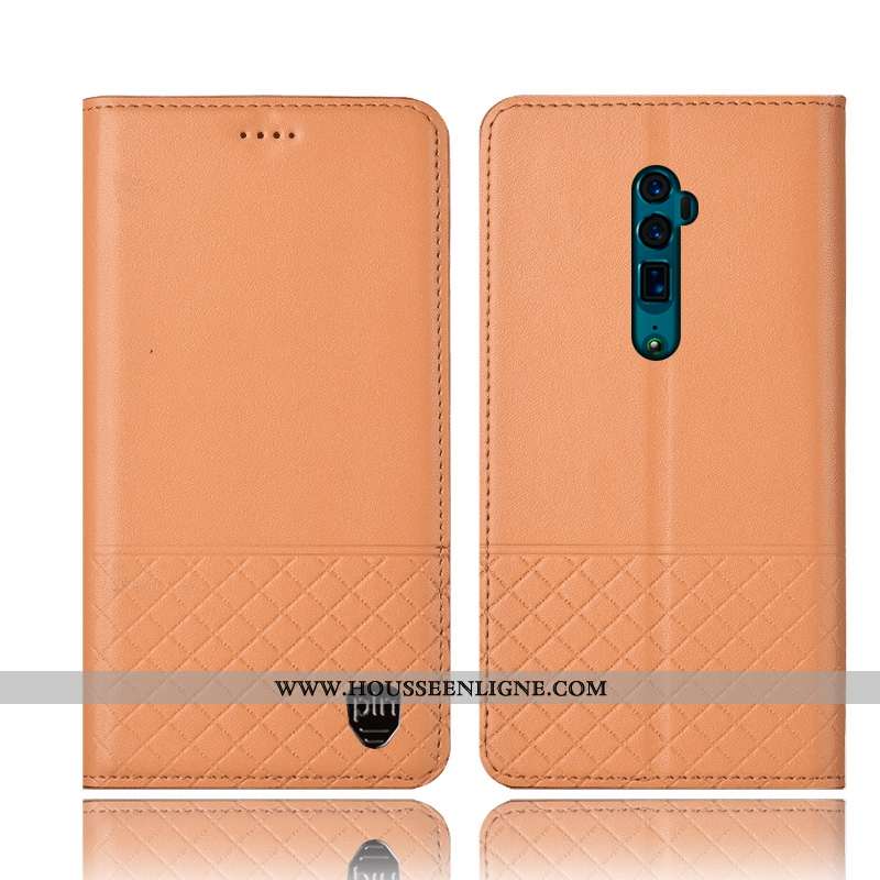 Étui Oppo Reno 10x Zoom Protection Cuir Véritable Coque Incassable Tout Compris Téléphone Portable N