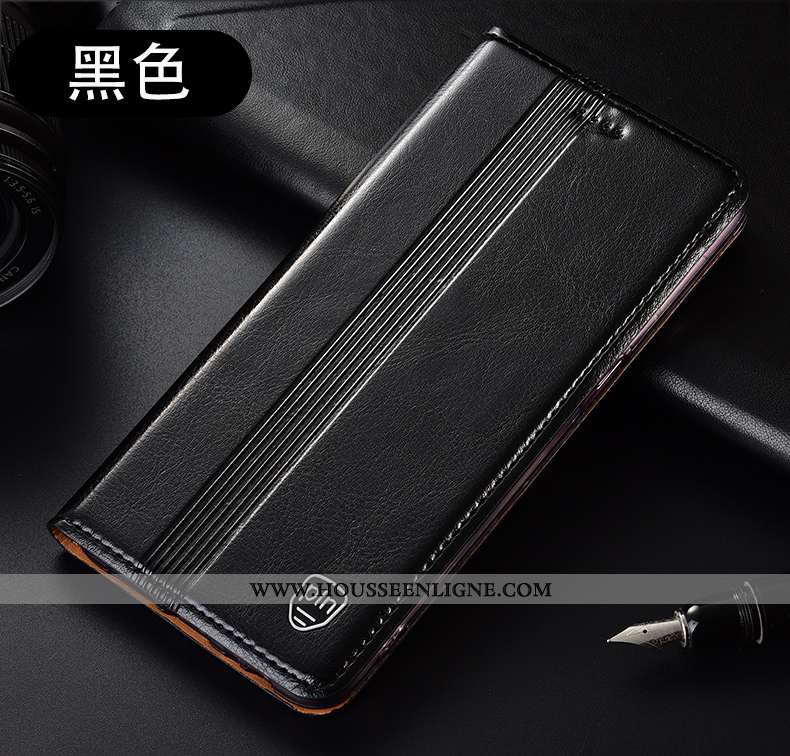 Étui Oppo Reno 10x Zoom Protection Cuir Véritable Incassable Téléphone Portable Tout Compris Rouge