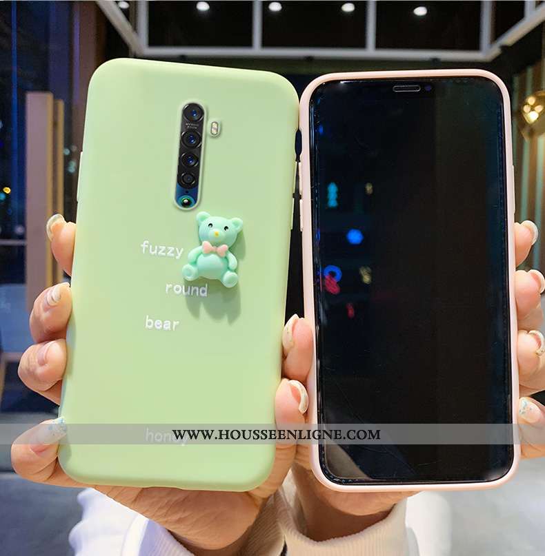 Étui Oppo Reno 10x Zoom Silicone Charmant Téléphone Portable Résine Violet Petit