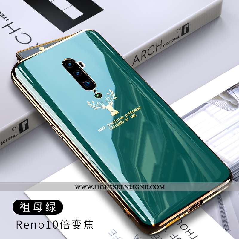 Étui Oppo Reno 10x Zoom Silicone Protection Coque Fluide Doux Téléphone Portable Couleur Gris