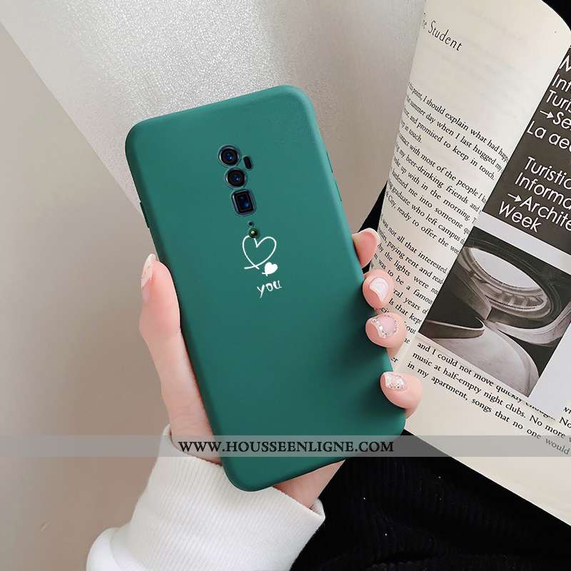 Étui Oppo Reno 10x Zoom Tendance Fluide Doux Téléphone Portable Jaune Amoureux Coque