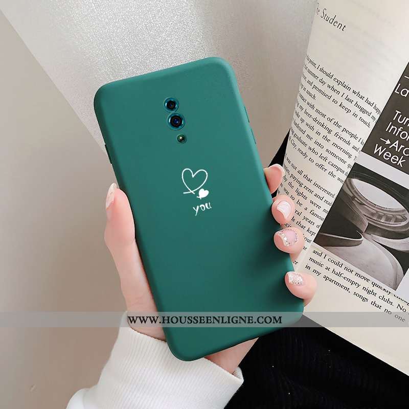 Étui Oppo Reno 10x Zoom Tendance Fluide Doux Téléphone Portable Jaune Amoureux Coque