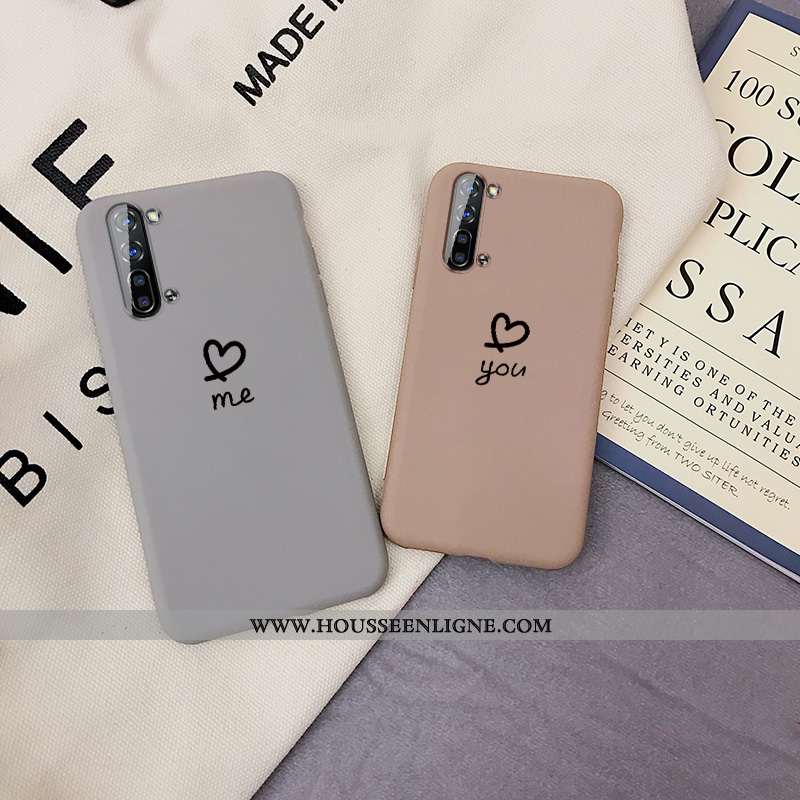 Étui Oppo Reno 3 Personnalité Créatif Nouveau Gris Tendance Net Rouge Simple