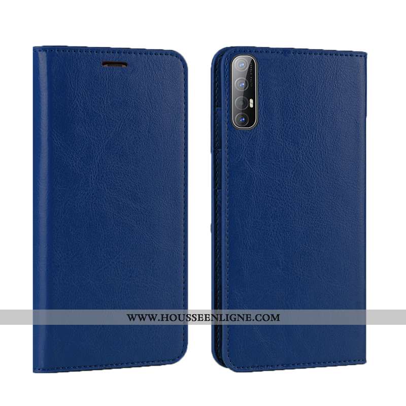Étui Oppo Reno 3 Pro Protection Luxe Téléphone Portable Business Qualité Cuir Marron