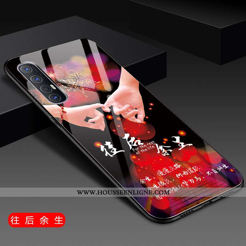 Étui Oppo Reno 3 Pro Silicone Protection Personnalité Bleu Tendance Net Rouge Incassable