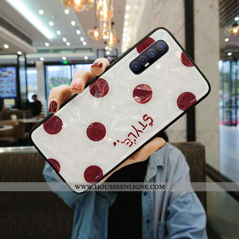 Étui Oppo Reno 3 Pro Ultra Légère Téléphone Portable Délavé En Daim Tout Compris Coque Rouge