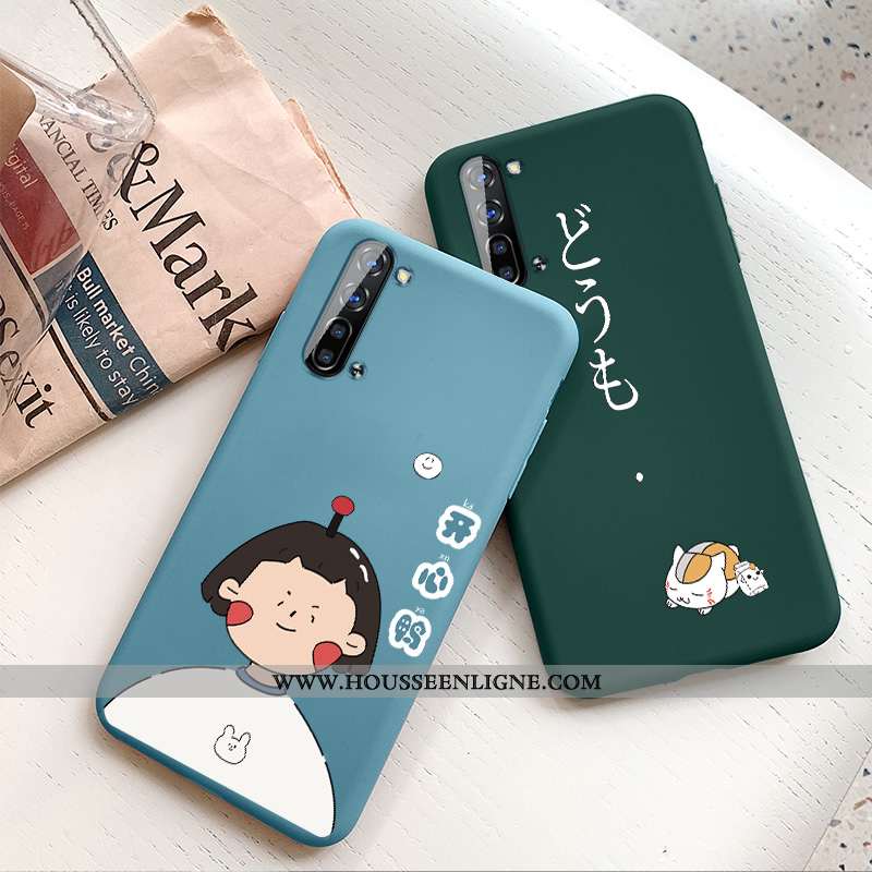 Étui Oppo Reno 3 Protection Personnalité Nouveau Incassable Dessin Animé Cœur Créatif Verte