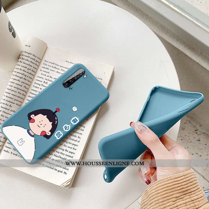 Étui Oppo Reno 3 Protection Personnalité Nouveau Incassable Dessin Animé Cœur Créatif Verte