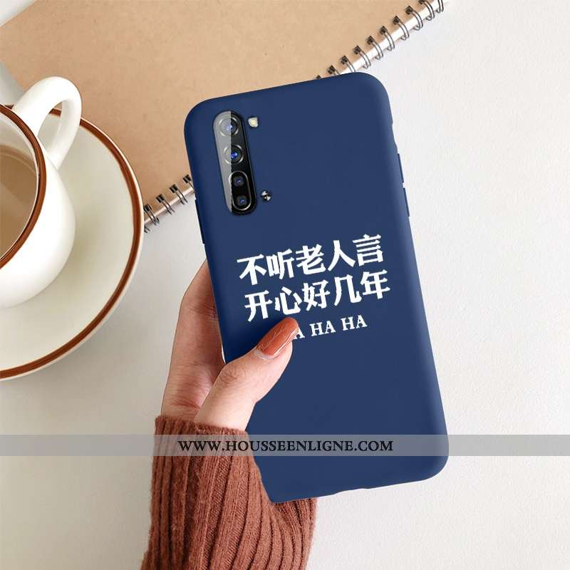 Étui Oppo Reno 3 Silicone Protection Téléphone Portable Créatif Incassable Bleu Net Rouge