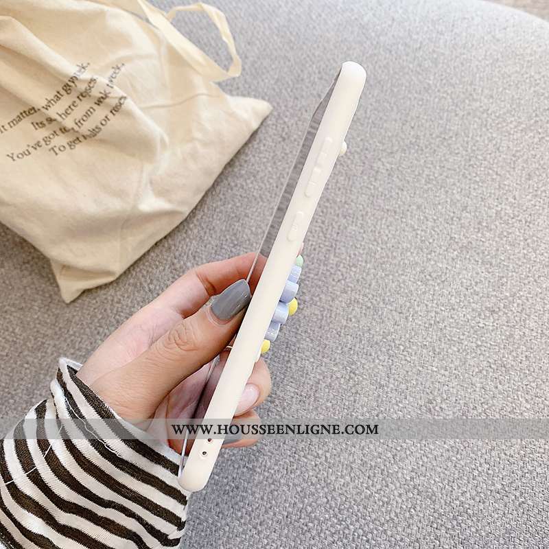 Étui Oppo Reno 3 Tendance Protection Petite Marguerite Jaune Simple Net Rouge Multicolore