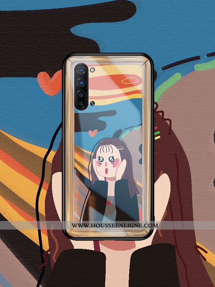 Étui Oppo Reno 3 Vintage Original Art Peinture À L'huile Rouge Silicone