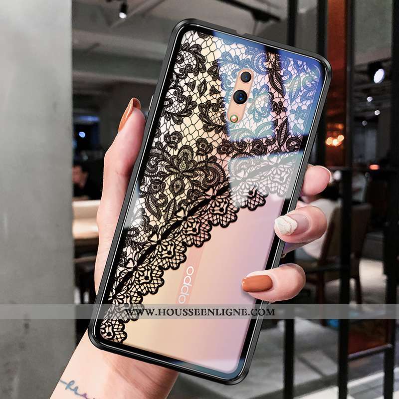 Étui Oppo Reno Z Légère Silicone Coque Transparent Ornements Suspendus Verre Tout Compris Blanche
