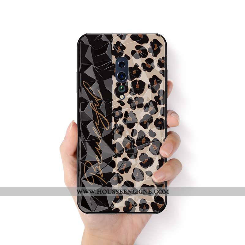 Étui Oppo Reno Z Ornements Suspendus Personnalité Léopard Téléphone Portable Créatif Protection Sili