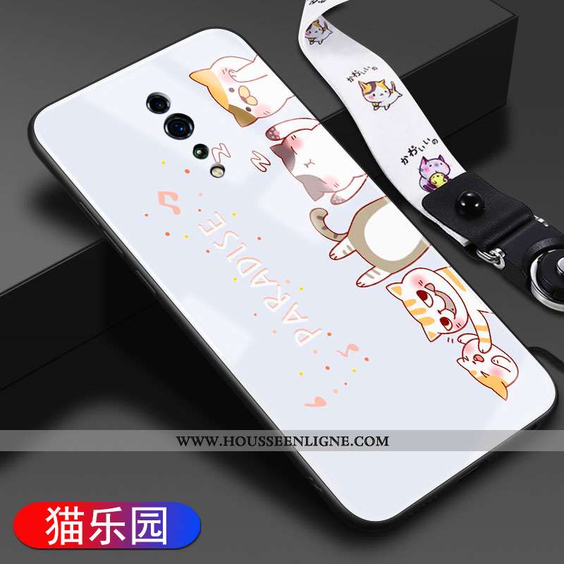Étui Oppo Reno Z Protection Verre Légère Coque Tendance Personnalité Charmant Verte