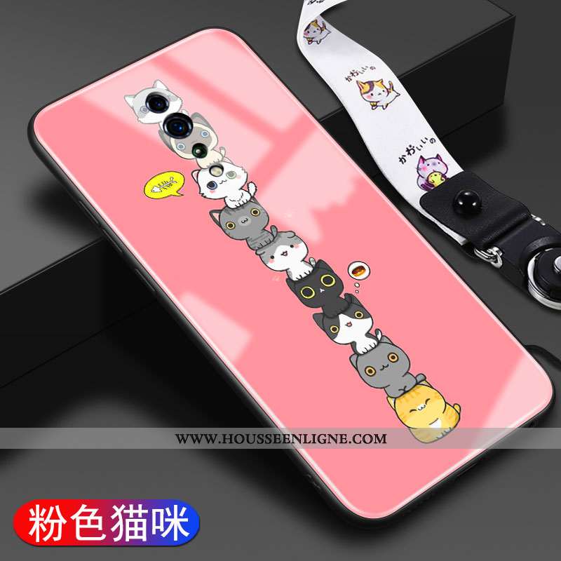 Étui Oppo Reno Z Protection Verre Légère Coque Tendance Personnalité Charmant Verte
