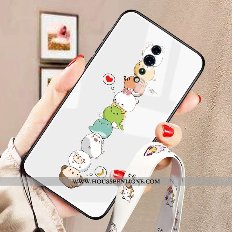 Étui Oppo Reno Z Protection Verre Légère Coque Tendance Personnalité Charmant Verte
