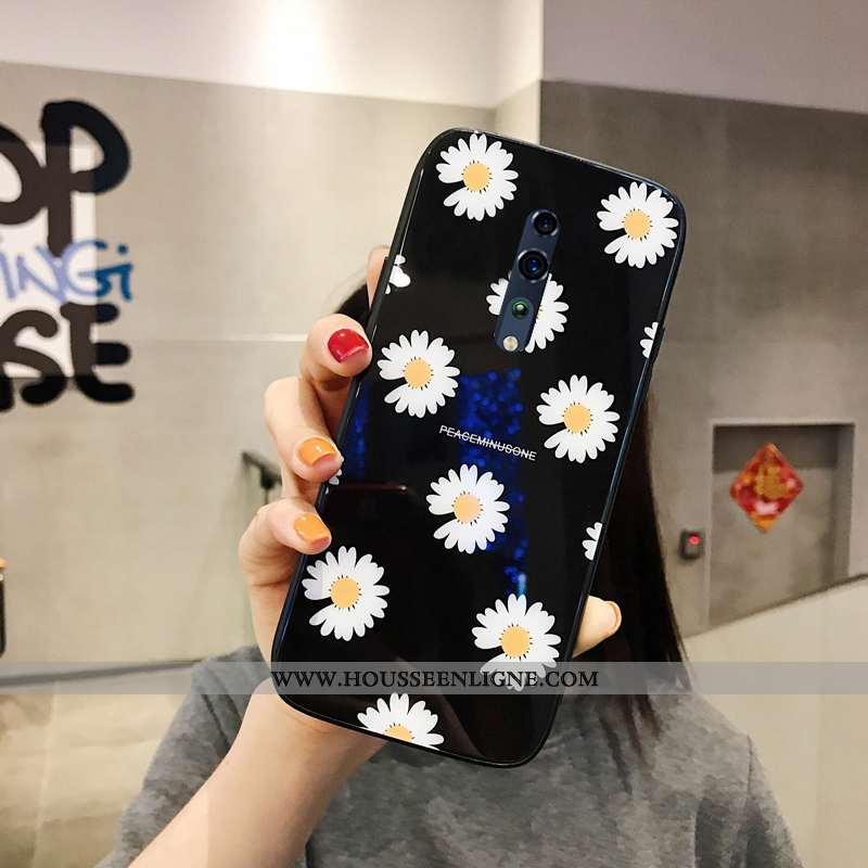 Étui Oppo Reno Z Protection Verre Rose Support Coque Créatif Nouveau