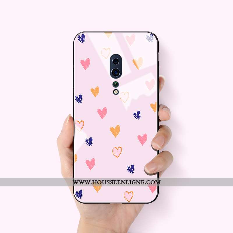 Étui Oppo Reno Z Silicone Protection Fluide Doux Légère Verre Coque Tout Compris Rose