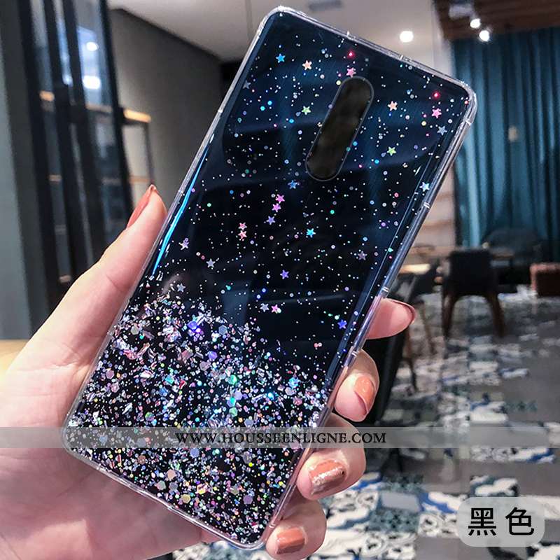 Étui Oppo Reno Z Silicone Transparent Téléphone Portable Net Rouge Noir Fluide Doux Légères