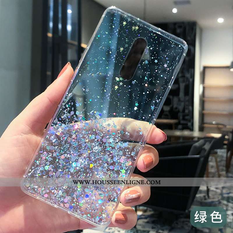 Étui Oppo Reno Z Silicone Transparent Téléphone Portable Net Rouge Noir Fluide Doux Légères