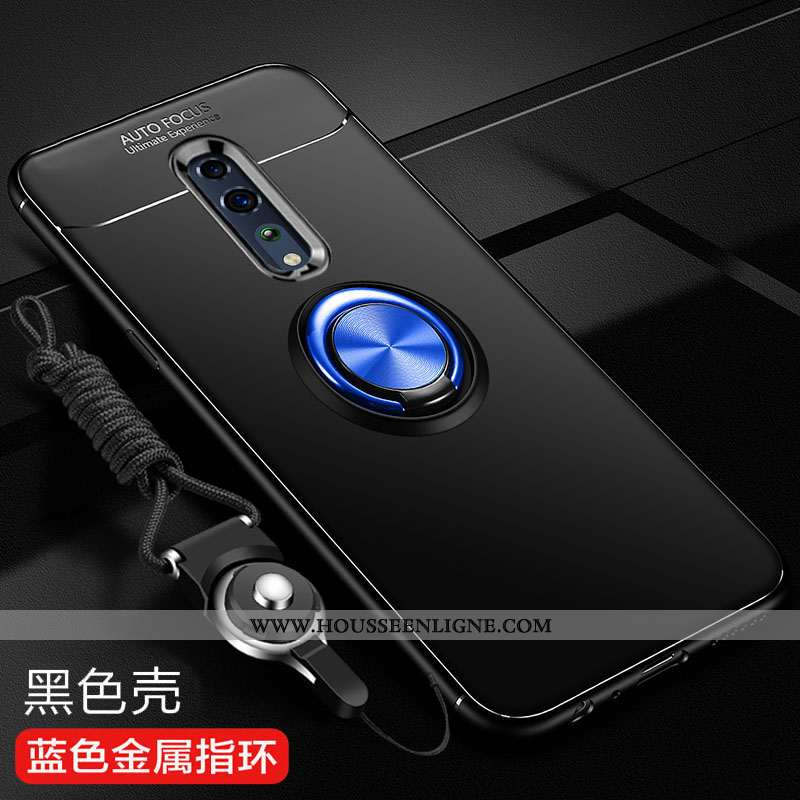 Étui Oppo Reno Z Tendance Fluide Doux Silicone Tout Compris Noir Téléphone Portable