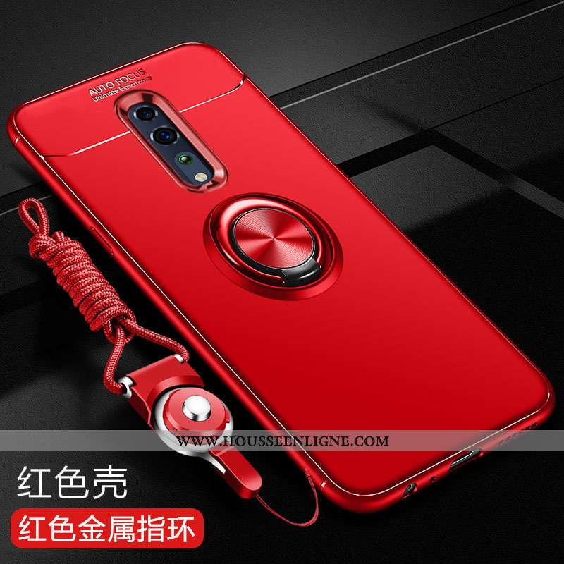 Étui Oppo Reno Z Tendance Fluide Doux Silicone Tout Compris Noir Téléphone Portable