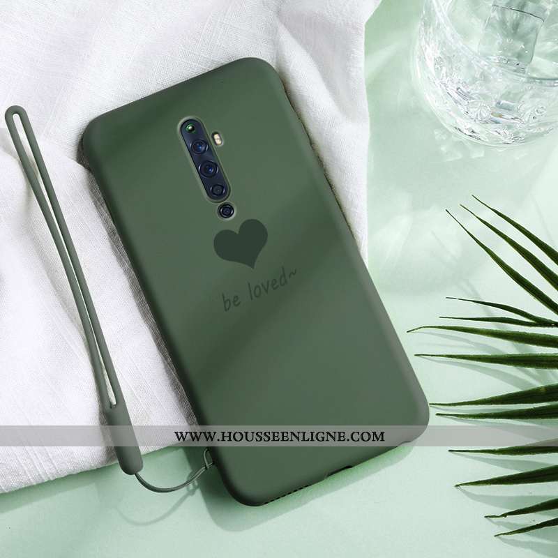 Étui Oppo Reno2 Coque En Silicone Silicone Noir Amour Créatif Amoureux Ultra