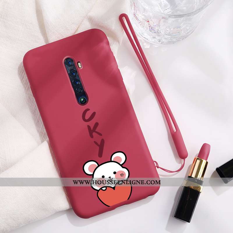 Étui Oppo Reno2 Mode Protection Personnalité Coque Amoureux Incassable Verte