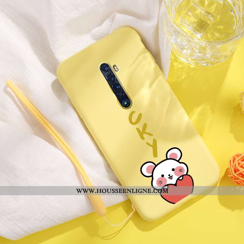 Étui Oppo Reno2 Mode Protection Personnalité Coque Amoureux Incassable Verte