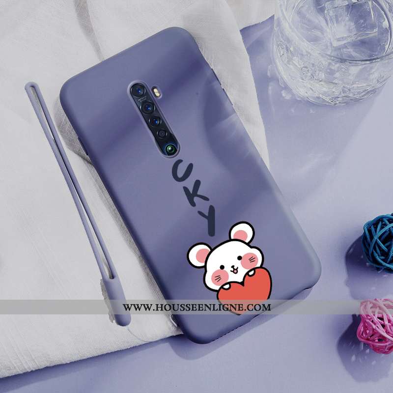 Étui Oppo Reno2 Mode Protection Personnalité Coque Amoureux Incassable Verte