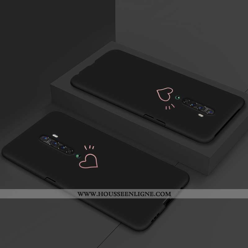 Étui Oppo Reno2 Tendance Légère Créatif Coque Protection Délavé En Daim Luxe Jaune