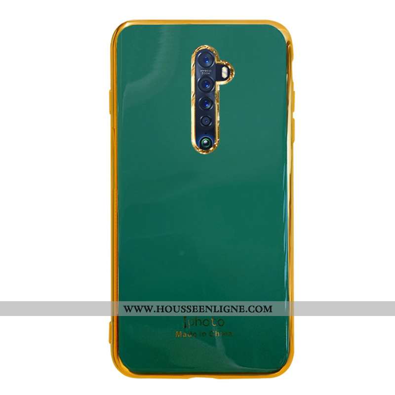 Étui Oppo Reno2 Z Fluide Doux Silicone Protection Incassable Net Rouge Vert Tout Compris Verte