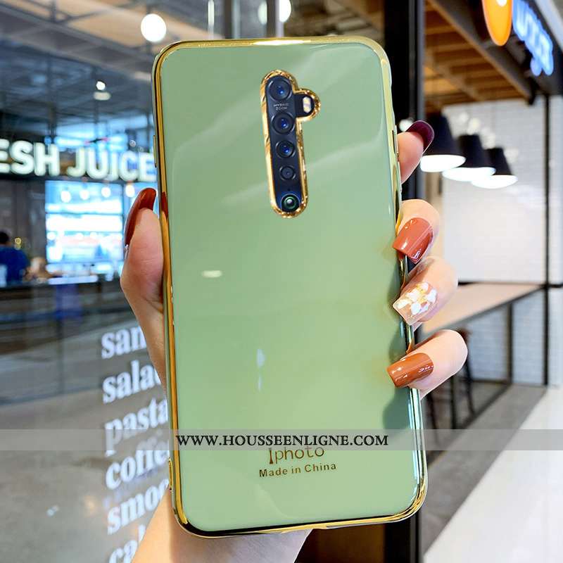 Étui Oppo Reno2 Z Fluide Doux Silicone Protection Incassable Net Rouge Vert Tout Compris Verte